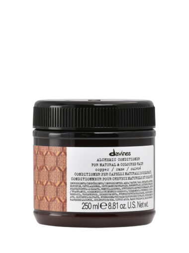 Davines Alchemic Conditioner Copper 250ml – farbauffrischender Conditioner für kupferfarbenes Haar im orangefarbenen Tiegel