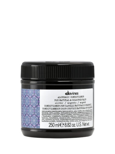 Davines Alchemic Conditioner Silver 250ml – neutralisierender Conditioner für blondes und graues Haar im silberfarbenen Tiegel
