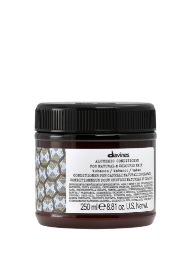 Davines Alchemic Conditioner Tobacco 250ml – farbverstärkender Conditioner für hellbraunes bis tabakfarbenes Haar im bronzefarbenen Tiegel