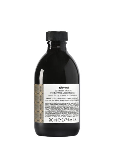 Davines Alchemic Shampoo Chocolate – braunes Shampoo in eleganter Flasche