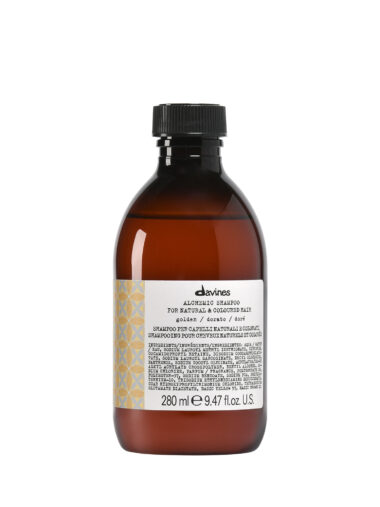 Davines Alchemic Shampoo Golden – goldfarbenes Shampoo in schlichter Flasche