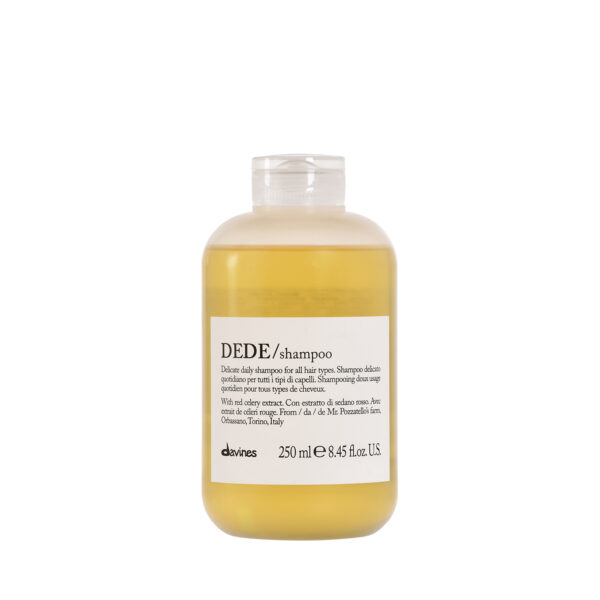 Davines DEDE Shampoos, 250 ml – sanftes, feuchtigkeitsspendendes Shampoo für die tägliche Haarwäsche.