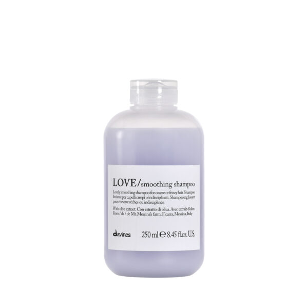 Davines LOVE Smoothing Shampoo in 250 ml Flasche – glättendes Shampoo für krauses und widerspenstiges Haar.
