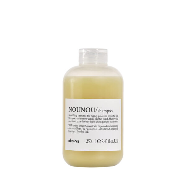 Davines NOUNOU Shampoo, 250 ml – nährendes Shampoo für stark strapaziertes oder trockenes Haar.