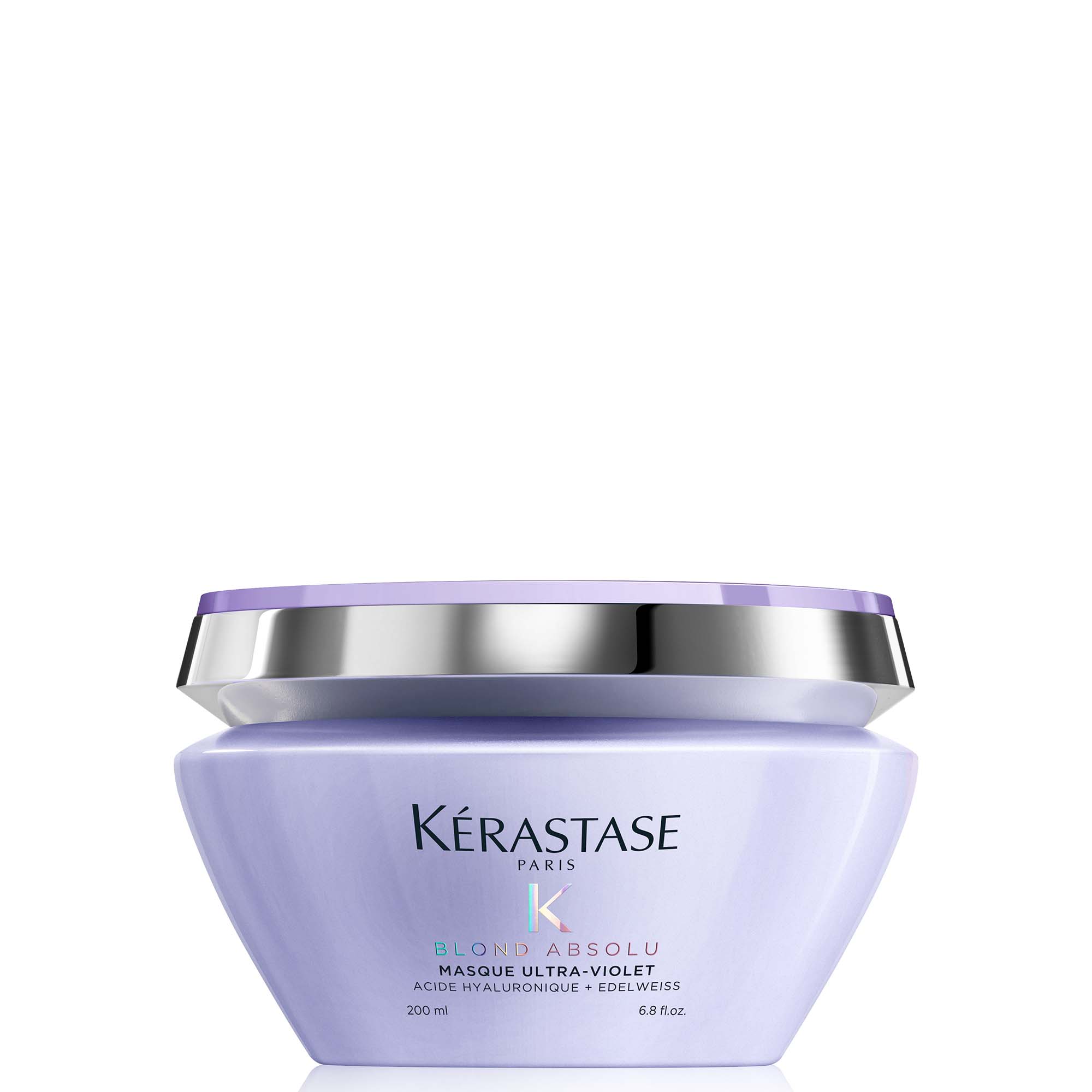 Violette Dose mit Haarmaske der Marke Kérastase, Produktname „Blond Absolu Masque Ultra Violet“