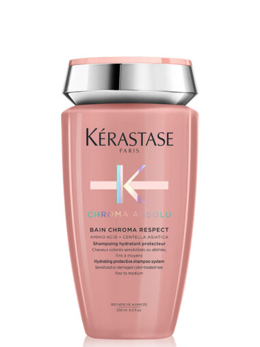 Glanz-Shampoo der Marke Kérastase, Produktname „Chroma Absolu Bain Chroma Respect